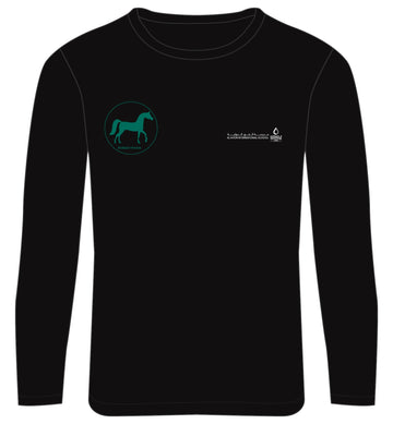 Secondary School Long Sleeve House T-Shirts (black t-Shirt with coloured logo)
