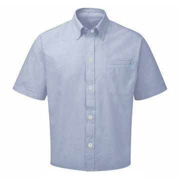 Secondary School Boys Blue Short Sleeve Shirt