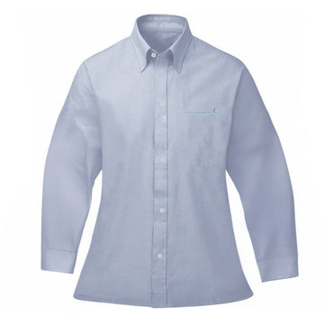 Secondary School Girls Blue Long Sleeve Blouse