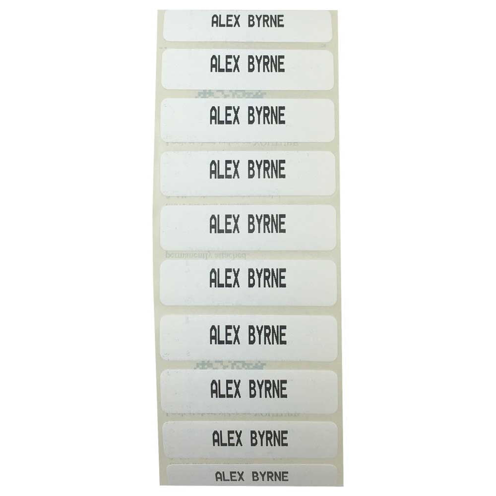 Iron On Name Tags / Labels (Set of 10)