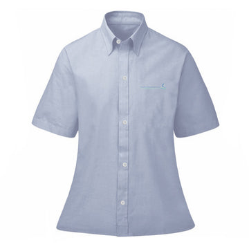 Secondary School Girls Blue Short Sleeve Blouse